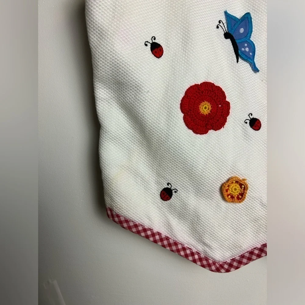 Eagle’s‎ Eye Collection VTG  Fairy Y2K  Lady Bug Embroidery Grandmacore Vest M
